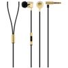 Schwaiger In-Ear Headset Metall eckig Mikrofon Gold
