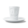 FIFTYEIGHT Espresso Mug mit Henkel 80ml - Witzig weiß