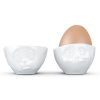 FIFTYEIGHT Eierbecher Set Nr.2 - Och bitte & Lecker weiß