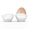 FIFTYEIGHT Eierbecher Set Nr.1 - Küssend & Verträumt weiß