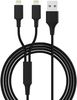 smrter Hydra DUO Ladekabel, Typ Lightning, 120cm, black retail