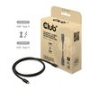 CLUB3D Thunderbolt™ 5 Gecertificeerd 8K240Hz 80/120 Gbps EPR 240 Watt Kabel M/M 1m