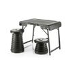 WEDO Camping Set 1 tafel en 2 Teleskophocker NXT zwart