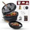 Gusskönig Eingebrannter Dutch Oven Set 9L zonder Füße