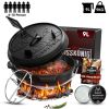 Gusskönig Klassisch Dutch Oven Set 9 L zonder Füße
