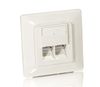Equip Cat5e Unterputzdose+Frontplatte 2xRJ45 45°5Stk RAL1013