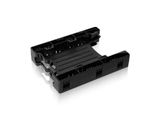 Einbaurahmen IcyDock 2x6,3cm IDE/SATAD in 3,5" HDD/SSD sw