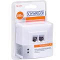 Schwaiger Anschlußdose CAT6/AP