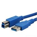 MediaRange Anschlusskabel USB 3.0 Stecker A/B 1,8m blau