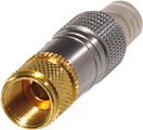 Schwaiger F-Stecker 7,0mm, 2er Set, HQ Silber