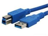 MediaRange Anschlusskabel USB 3.0 Stecker A/B 3m blau