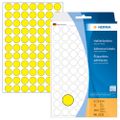 HERMA Vielzwecketiketten gelb 13 mm rund Papier 2464 St.