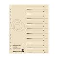 Herlitz Trennblatt A4 Manilakarton chamois 50er Packung