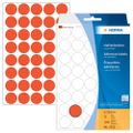 HERMA Vielzwecketiketten rot 19 mm rund Papier 1280 St.