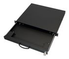 aixcase 19" Rack 1U Tastaturschublade leer schwarz