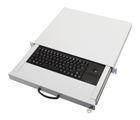 aixcase 19" Rack 1U Tastatur DE Trackball PS2&USB lichtgrau