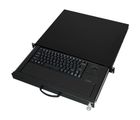 aixcase 19" Rack 1U Tastatur US Trackball PS2&USB schwarz