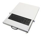 aixcase 19" Rack 1U Tastatur US Trackball PS2&USB lichtgrau