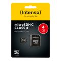 SD MicroSD Card 4GB Intenso inkl. SD Adapter