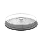 MediaRange Spindel fr 10 Dics tranparent mit schwarzem Bode