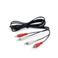 Equip Audiokabel 2xRCA/2xRCA St/St 2.50m schwarz Polybeutel