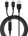 smrter Hydra DUO Ladekabel, Typ Lightning, 120cm, black retail