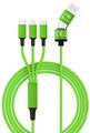 smrter Hydra ULTRA 5in1 Nylon-Ladekabel, 120cm, green retail