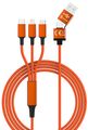 smrter Hydra ULTRA 5in1 Nylon-Ladekabel, 120cm, orange retail