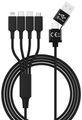 smrter Hydra ELITE 6in1 Nylon-Ladekabel Typ USB-C, black retail