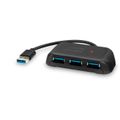 Speedlink USB-HUB SNAPPY EVO, 4-Port, USB 3.2 Gen1, schwarz