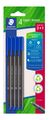 STAEDTLER Fineliner triplus blau 4er-Set retail