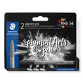 STAEDTLER MultiInk Pigment Arts intensiv pen schwarz 2er-Set retail