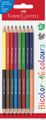 FABER-CASTELL Buntstifte Bicolor 8er Blisterkarte