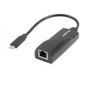 Lanberg USB->RJ45 Netzwerkkarte USB-C 3.1 1x RJ45 1GB Kabel