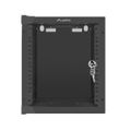 Lanberg Rack Wandschrank 10" 6U/280X310 Glastür schwarz