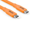 Club3D Lifestyle USB-C Kabel PD 240W,20Gbps 2m orangeSt/St retail