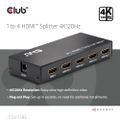Club3D HDMI Splitter 1 Eingang -> 4 Ausgänge 4K120Hz UHD retail
