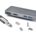 SmartKeeper Mini "DisplayPort" Blocker grau 4 Stk.+Key