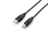 Equip USB Kabel 2.0 A-B 480Mbps St/St 2.00m schwarz Polybeutel
