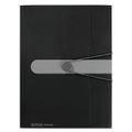 Herlitz Gummizugmappe A4 PP opak schwarz