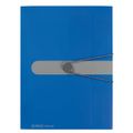Herlitz Gummizugmappe A4 PP opak blau