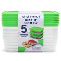 sistema Meal Prep Boxen NEST IT 870 ml 5 Stück