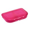 Herlitz Brotdose Pink 23x15.5x4cm 2tlg. Push-Verschluss