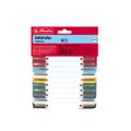 Herlitz Heftstreifen PP farb.sort. 3.4x15cm 10er Hängep.