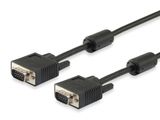 Equip VGA Kabel HD15 St/St 15.00m 1024x 768/60Hz schwarz Polybeutel