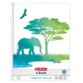 Herlitz Spiralblock A4 80 Bl. lin. GREENline Rand Elefant