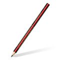 STAEDTLER Bleistift jumbo 2B schwarz/rot Dreikant