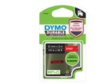 DYMO D1 Schriftband Vinyl 12mmx3.0m weiß ->rot