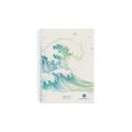 Herlitz Spiralblock A5 70 Bl. kariert GREENline Welle