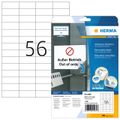 HERMA Etik. A4 weiß 52,5x21,2 mm ablösbar Papier 1400 St.
